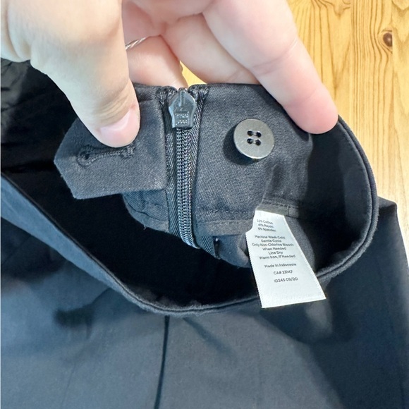 Talbots Chatham Ankle Pant Black Pleated Side Zip Trousers Women’s 14 Petite - Picture 7 of 14